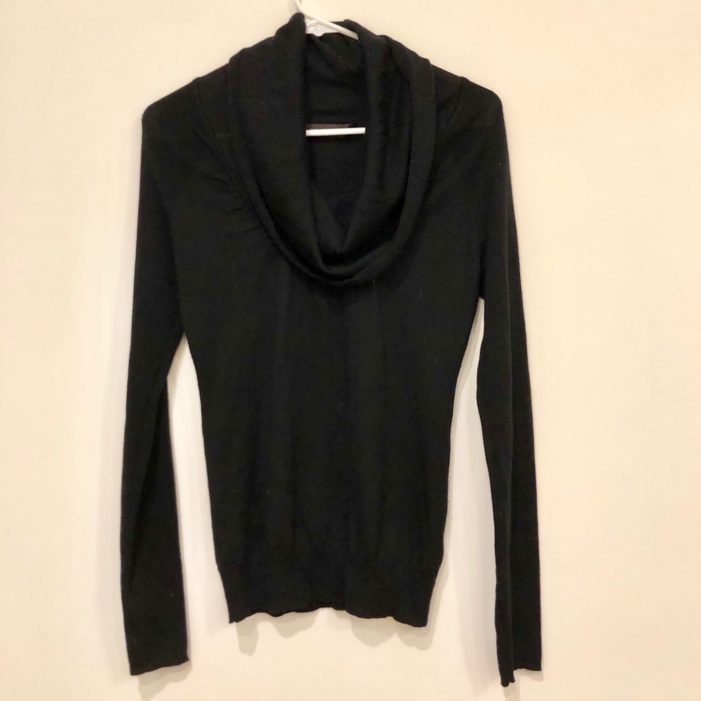 Lightweight Wool Blend Cowl Neck Sweater